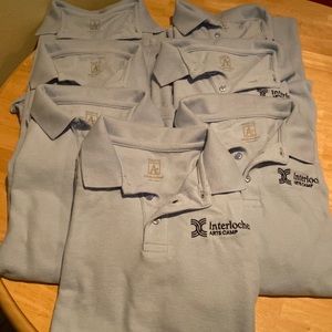 Interlochen Youth XL Shirts. 7 Blue, 2 White. Excellent used condition.